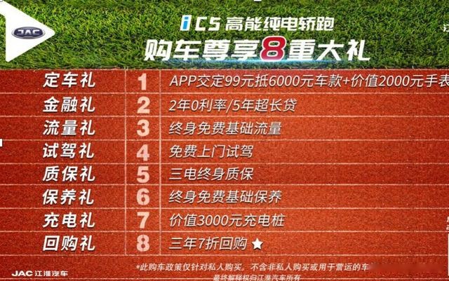 三电终身质保+3年7折回购，江淮纯电轿跑iC5上市
