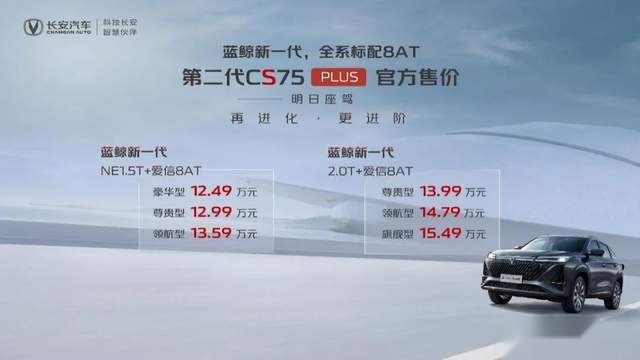 顶配15万出头，全系8AT！第二代CS75PLUS：展开讲讲？