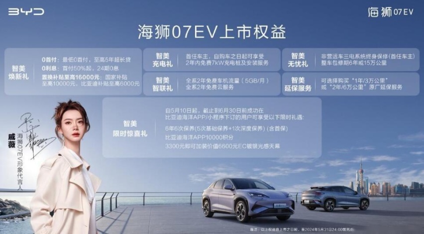 首款e平台3.0Evo车型+天神之眼智驾，海狮07EV售18.98万起