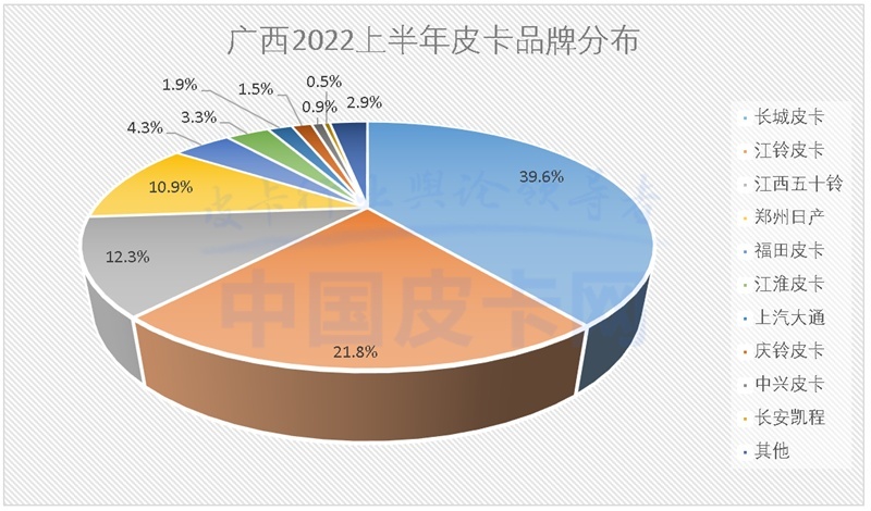 详解2022上半年全国31省皮卡终端销量（上）