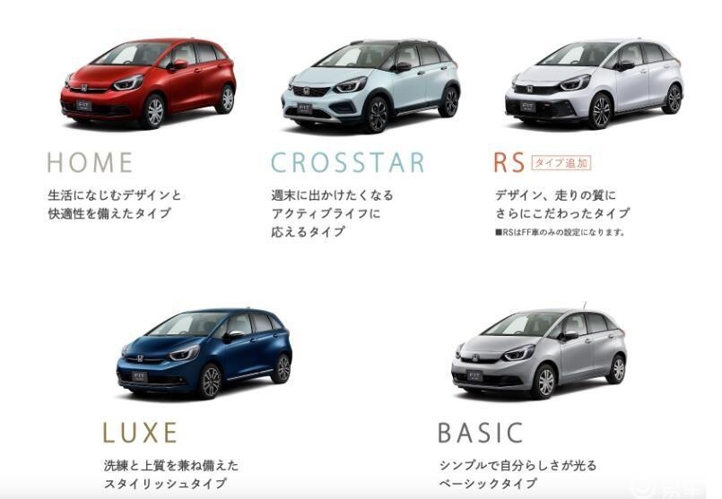 1.5L发动机+双电机，新增RS版！本田发布新款飞度家族官图