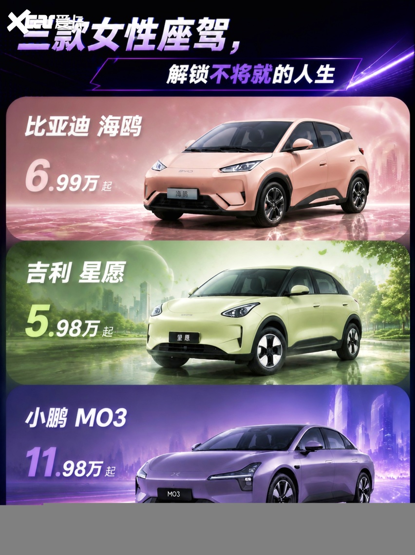 520致自己：有车有风，自由无忧｜三款女性座驾，解锁不将就的人生