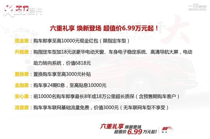 起售价6.99万 新风行T5/T5L（国六版）全系车型