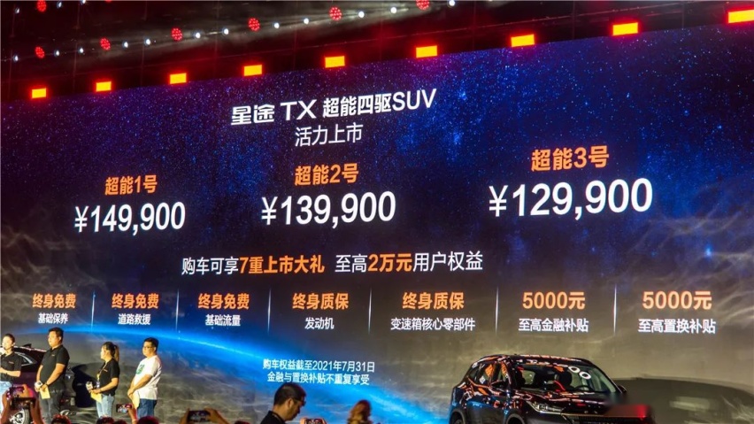 放开那头麋鹿！星途TX超能四驱版卖12.99万元起