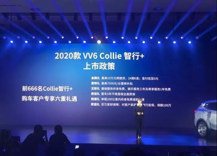 智慧安全再进化，2020款WEY VV6正式上市