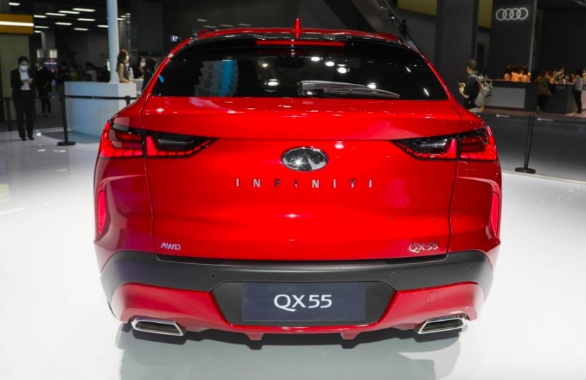 实拍英菲尼迪QX55，2022成都车展上市，2.0T+CVT，月销能破