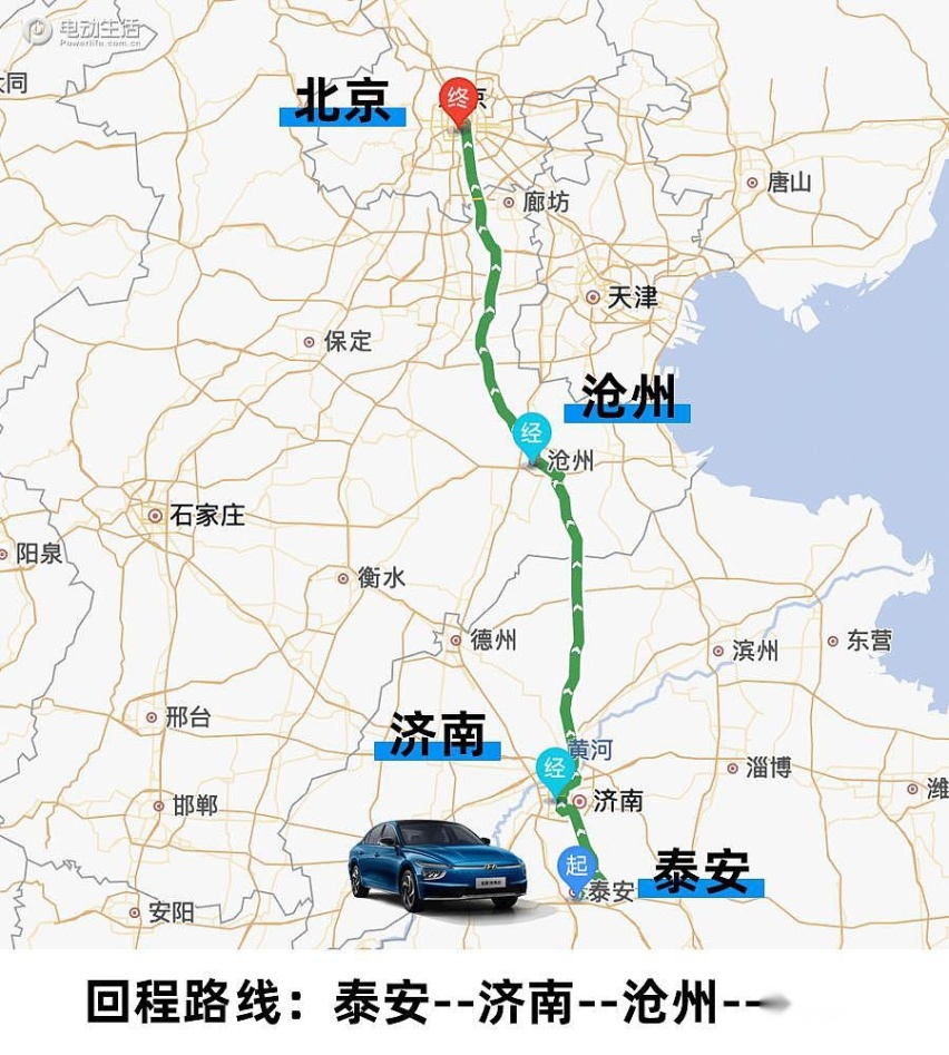 驾驶名图纯电动圆梦之旅 行驶495km百公里能耗低至11.2kWh
