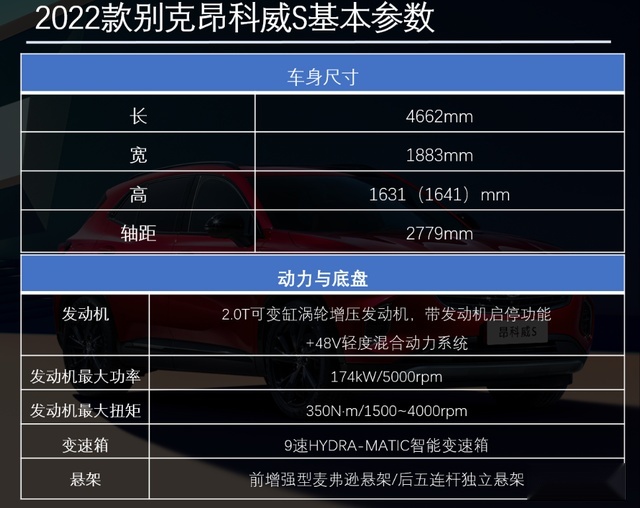 入门即高配 2022款别克昂科威S购车手册