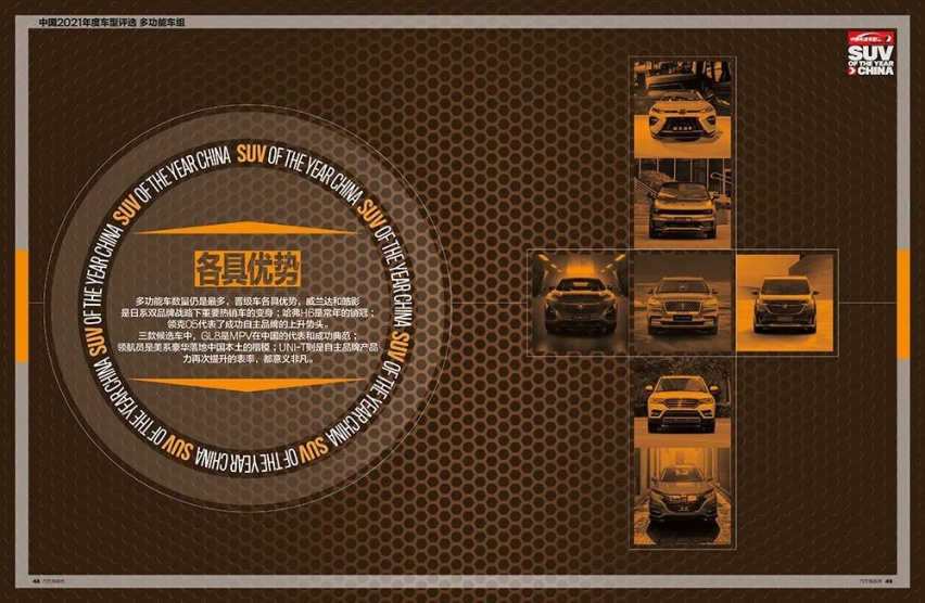 中国2021年度车型评选（多功能车组 ）晋级车型 领克 05