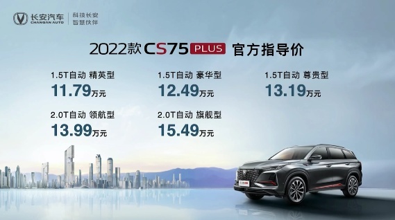 油耗更低，配豪车级绗缝工艺，2022款CS75PLUS上市
