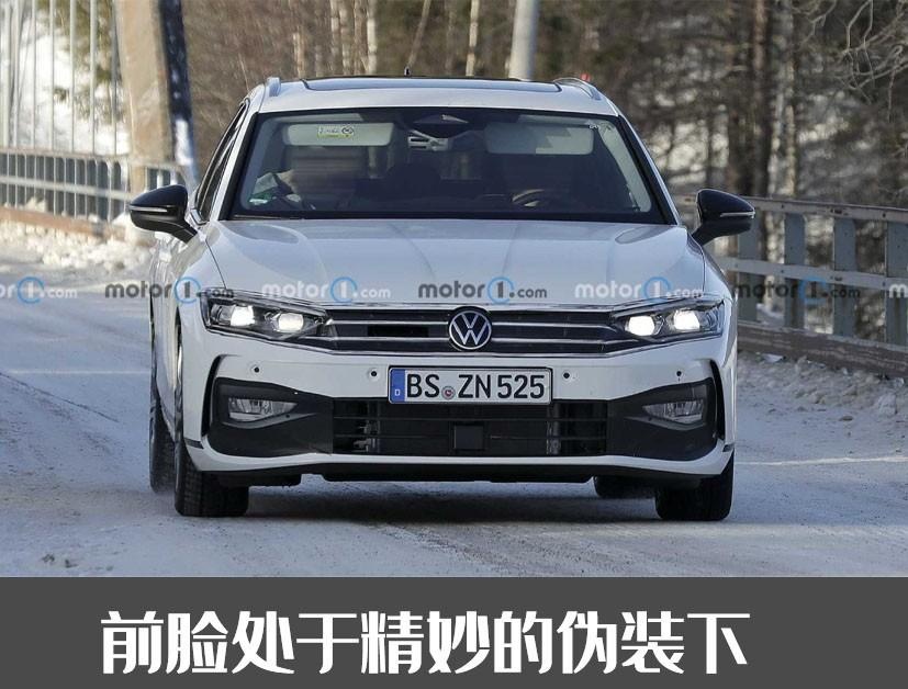 新大众帕萨特瓦罐谍照曝光，中控大彩电实锤了，有望年内海外上市