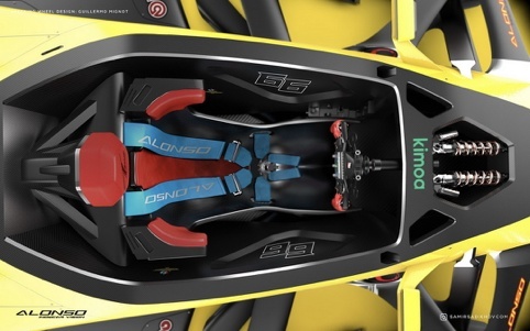 IndyCar概念车，装个翅膀就是未来的太空战机了吧