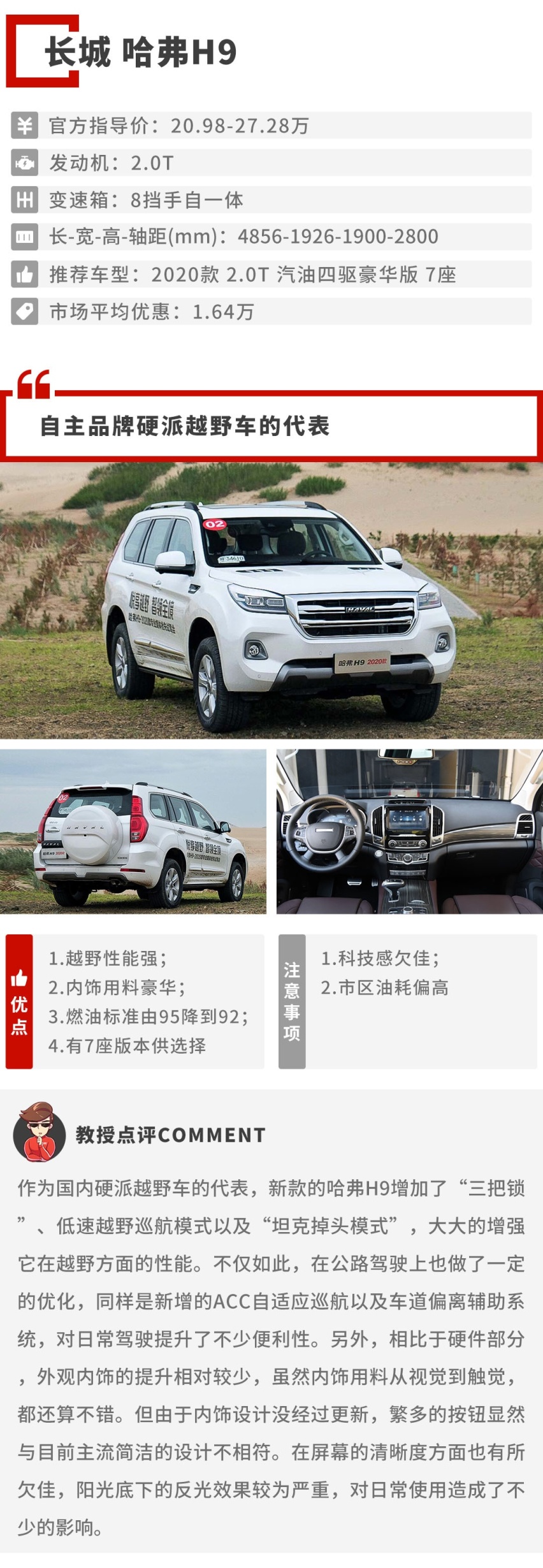 价格还不到五分之一，“大G”能去的地方它们也可以