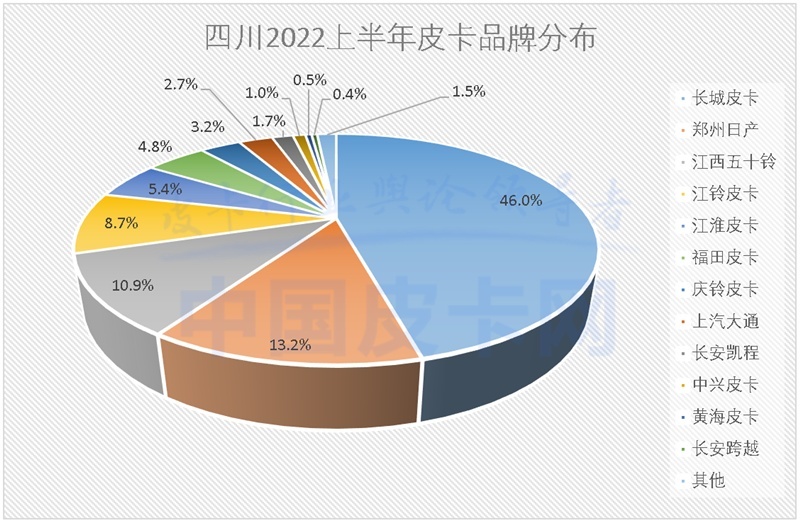 详解2022上半年全国31省皮卡终端销量（上）