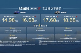 新能源皮卡长城炮Hi4-T重庆车展上市 售价14.98万起