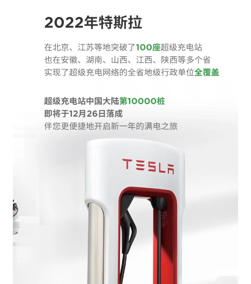 第1万个超充桩即将在上海落成，特斯拉中国地区充电网络再扩张