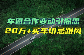 车圈合作变动引深思！20万+买车切忌跟风