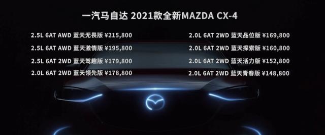 14.88万元起售的CX-4，能卖过丰田C-HR吗？