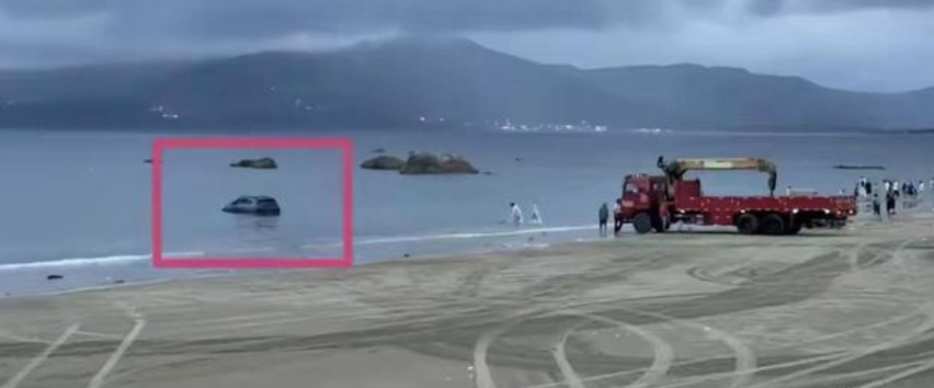 问界M7海滩陷车案例分析：海水腐蚀性并不夸张，119不出警合情合理