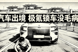 汽车出境！极氪锁车没毛病！