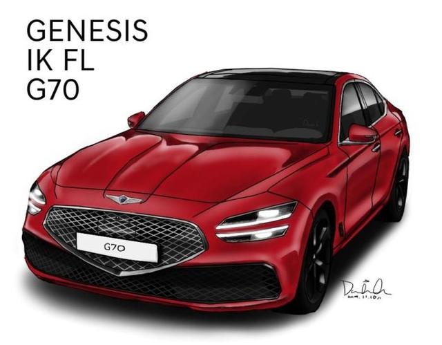 《韩系动向108》捷尼赛思G70改款假想图曝光,外观太霸气!