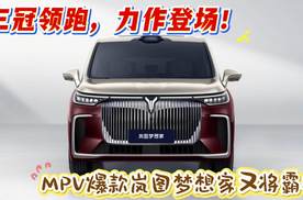 三冠领跑，力作登场！MPV爆款岚图梦想家又将霸榜