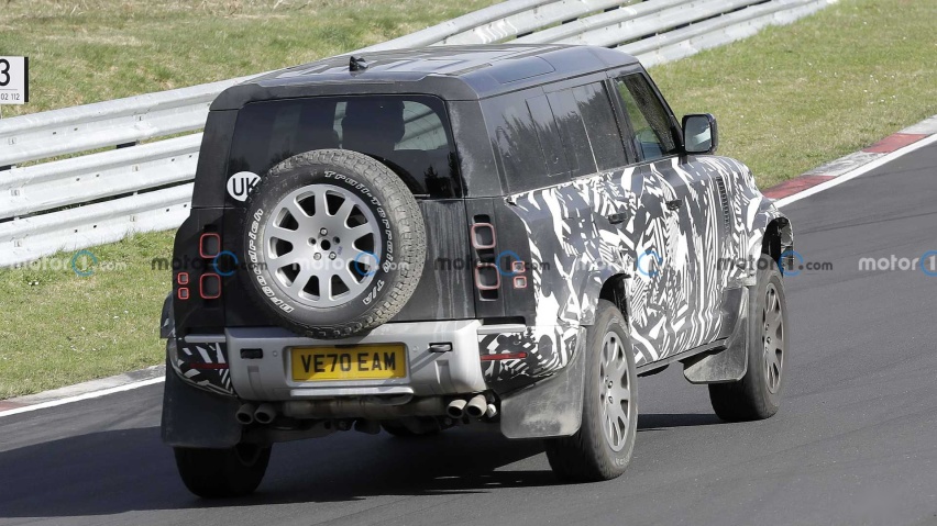 对标AMG G 63，新款卫士110 V8车型赛道测试谍照曝光！