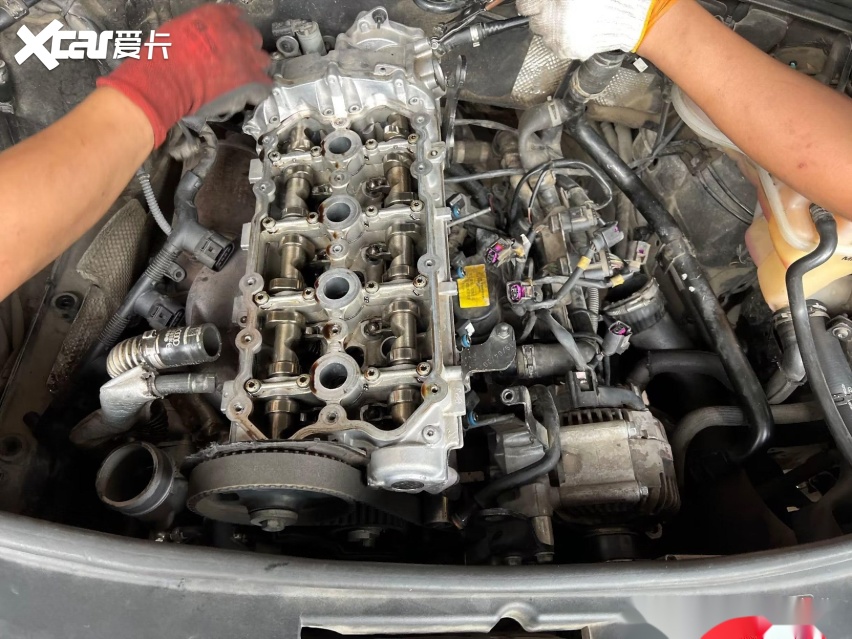 会!记一台奥迪a6l2.4烧机油大修
