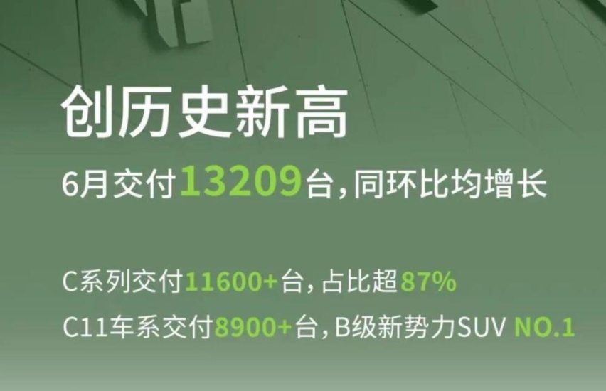 国产十大新能源品牌6月销量榜:蔚来重回万辆,理想首破3万大关!