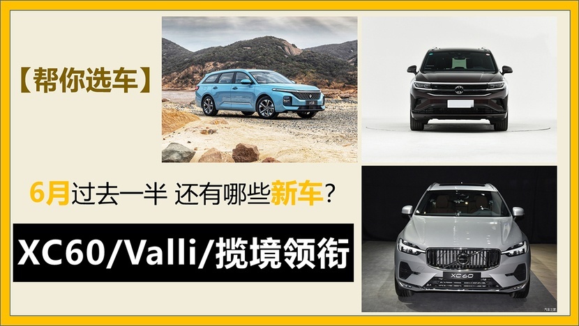6月过去一半 还有哪些新车？XC60/ Valli/揽境领衔