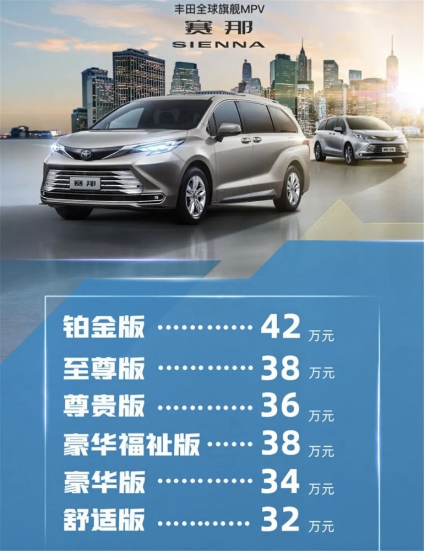 广汽丰田赛那预售32万元起，长安新款锐程CC蓝鲸版官图发布…丨今日车闻