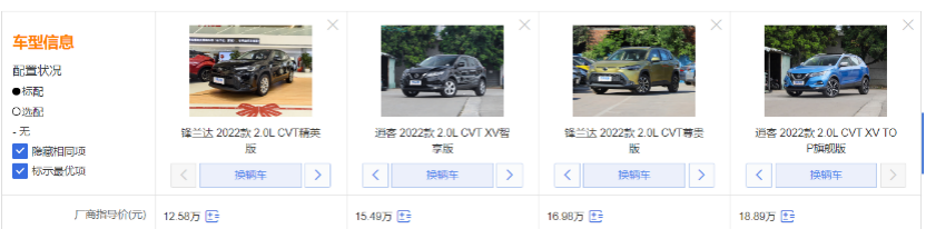 超值SUV选锋兰达还是逍客？点击查看购车不迷路！