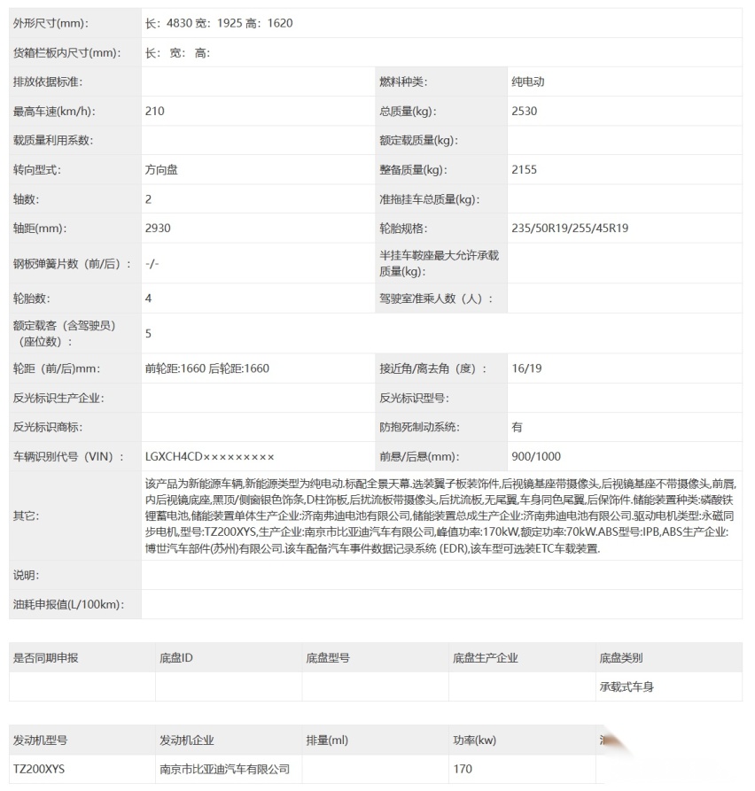 宋L姊妹车？比亚迪海狮07 EV申报 三种动力可选