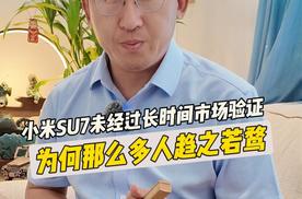 小米SU7尚未经过长时间市场验证，为何那么多人趋之若鹜？