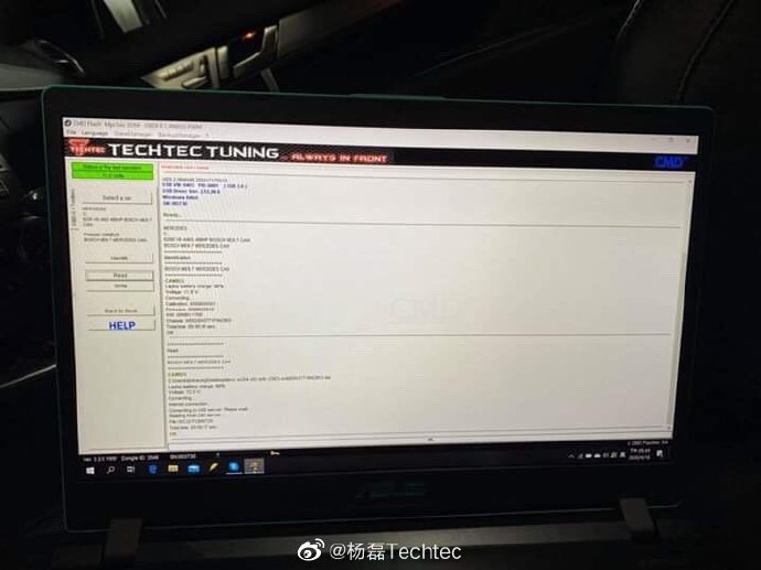 奔驰W204 C63AMG德国Techtec刷电脑刷ECU