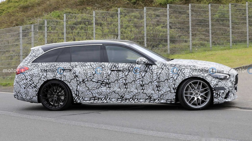 梅赛德斯-AMG C63旅行版谍照 采用混合动力系统