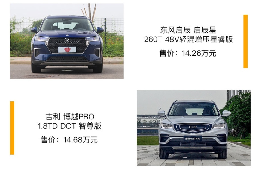 适合年轻夫妻的15万SUV选谁好? 启辰星vs博越PRO