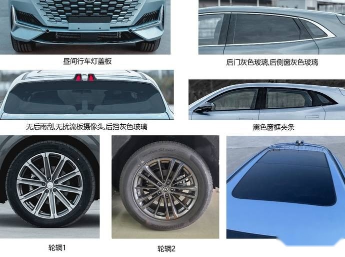高端序列第二款/轴距2890mm，长安UNI-K申报图