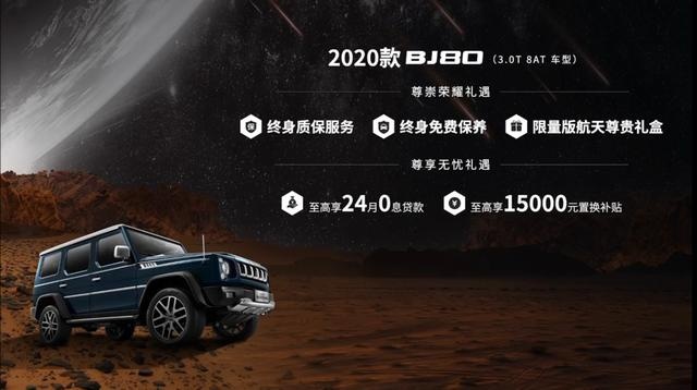 2020款BJ80今天居然是拖拽着火星车上市的？？？