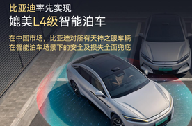 比亚迪全球领先：媲美L4级泊车，安全兜底诚意满满
