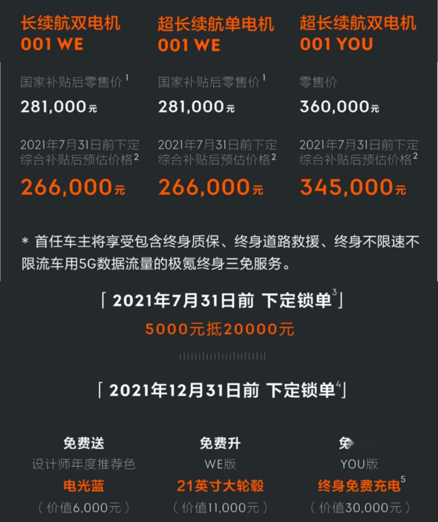 不做无聊的电动车？极氪001价格公布，开启预定！