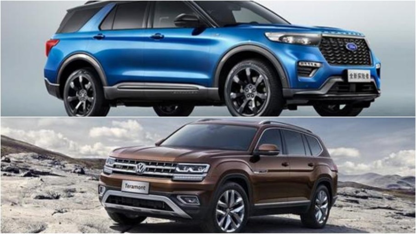丐版对丐版！真七座SUV！福特探险者/大众途昂怎么选？