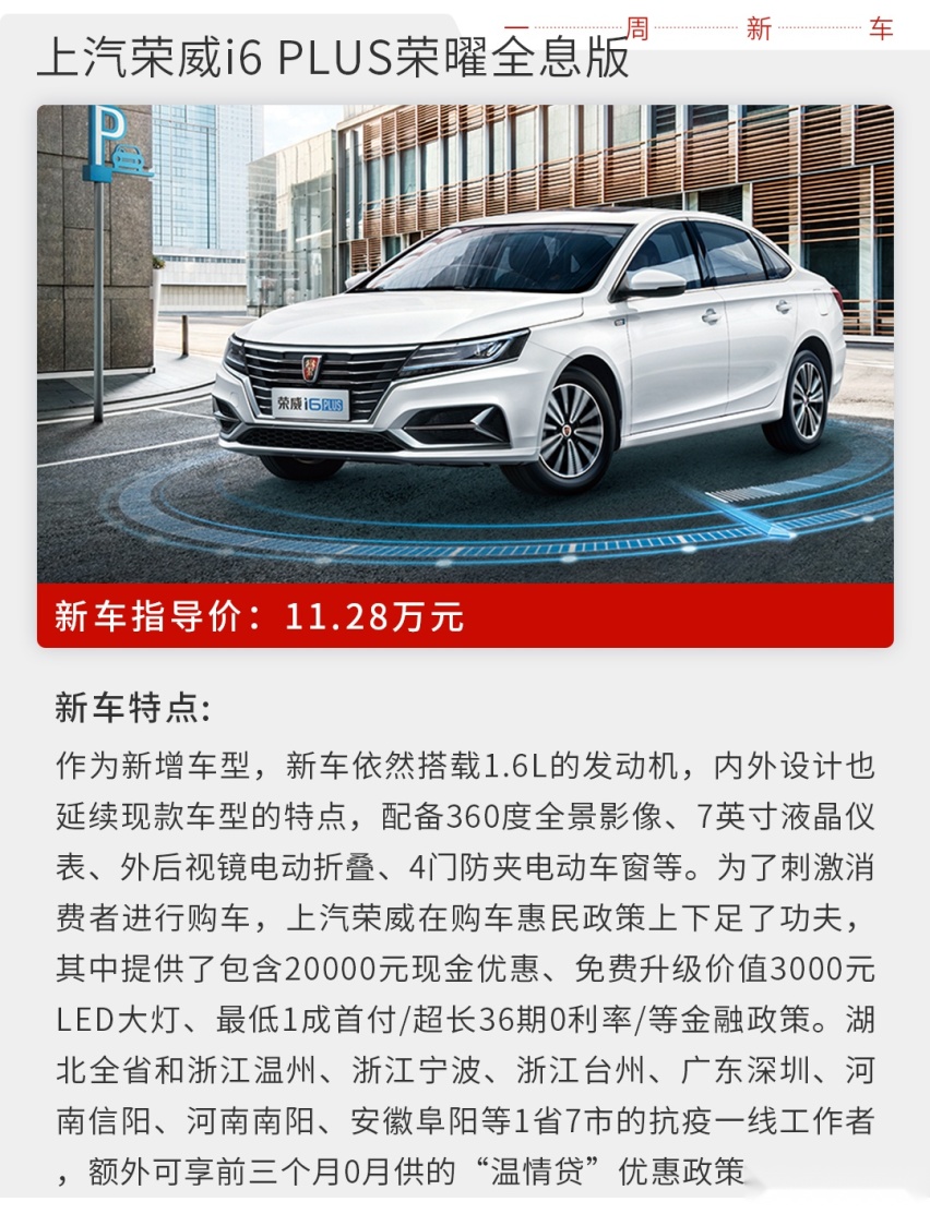 5.9999万起，本周上市新车看这5款，全是大牌