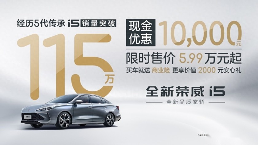 5.99万起，全新荣威i5价格够实惠，值得买吗？