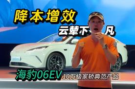 降本增效 云辇下凡 海豹06EV十万级别家轿典范产品