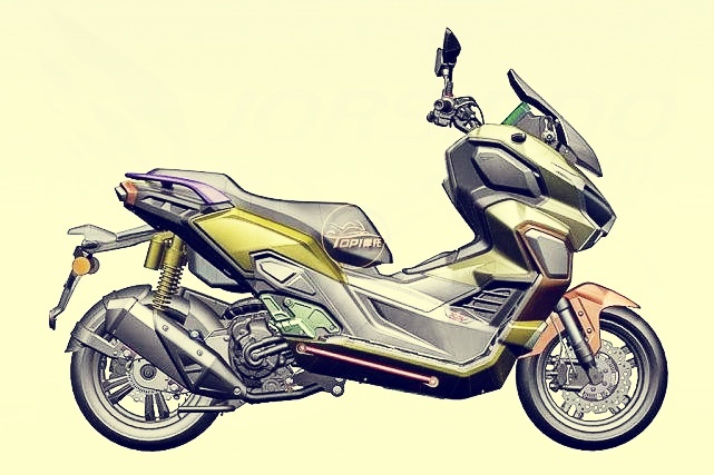 踏板也能越野，本田跨界摩托车ADV350设计草图曝光