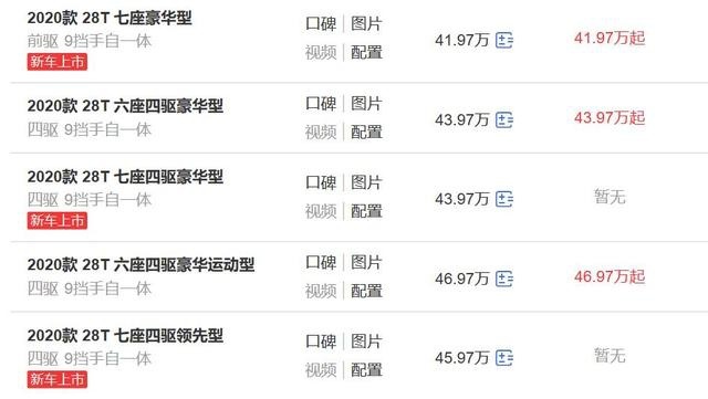 凯迪拉克XT6新增3款7座车型，2.0T配9AT，有四驱可选