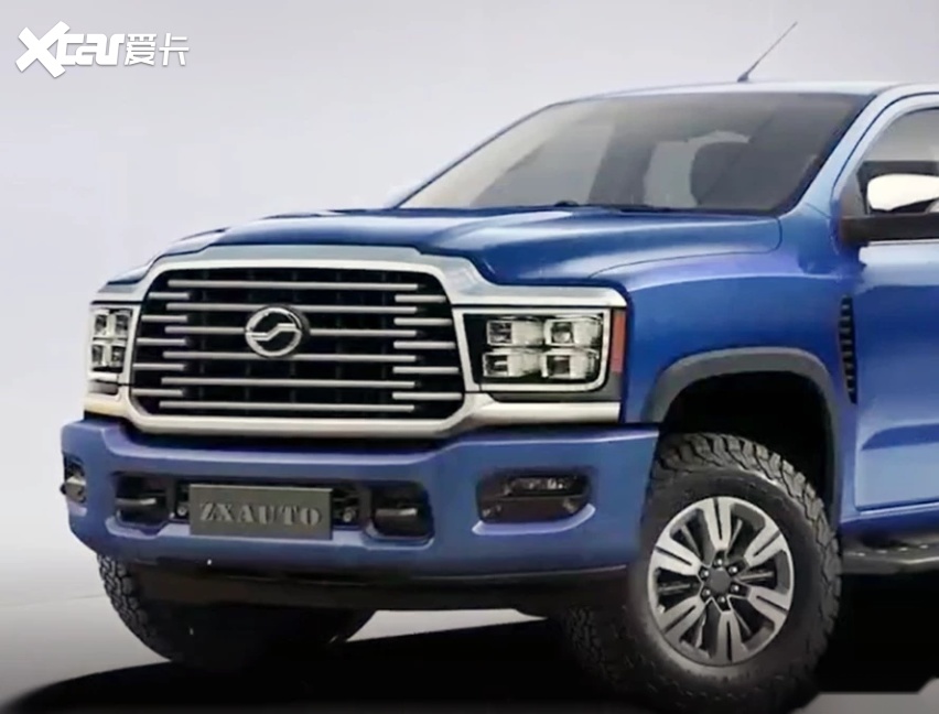 中兴全新皮卡大走粗犷美系风24t动力挑战长城炮