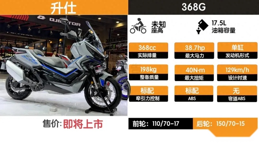 仅动力升级？升仕新车368踏板全员亮相