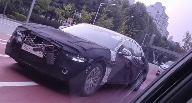 【新车资讯】#全新捷尼赛思G90最新谍照#